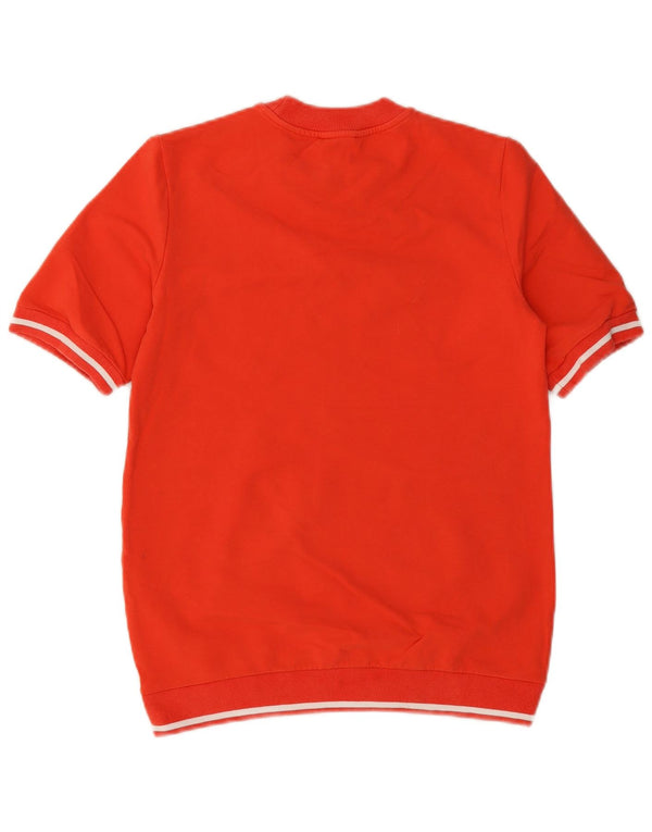 Felpa Cos da donna a maniche corte, maglione UK 6 XS, cotone arancione