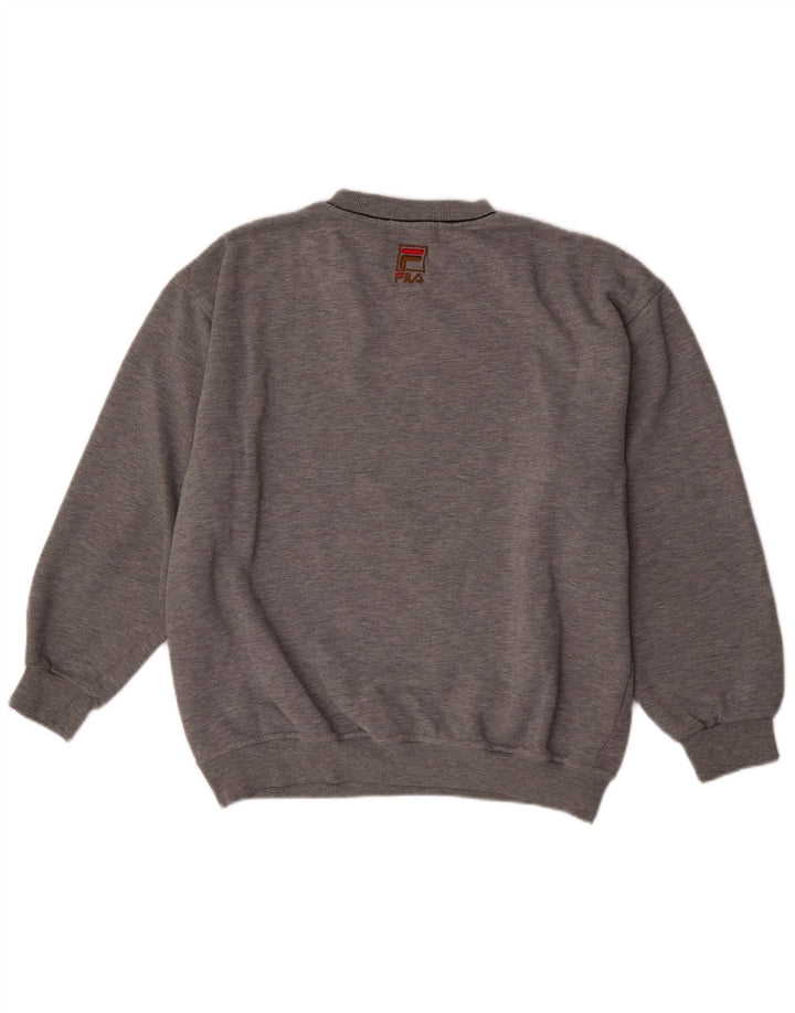 Felpa oversize da donna Fila Jumper UK 18 XL Poliestere grigio