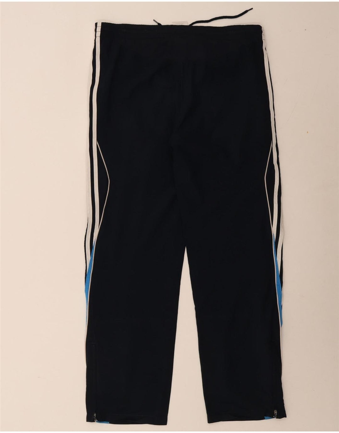 Pantaloni da tuta da uomo Adidas Large in poliestere color block blu navy