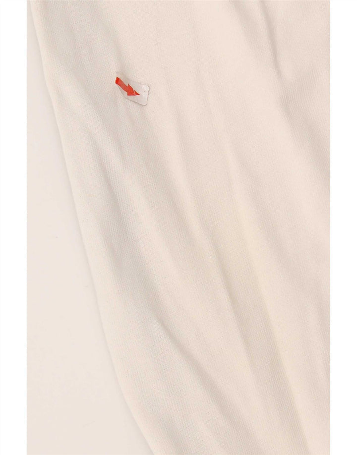 Felpa grafica da uomo Champion, maglione piccolo, cotone color block bianco