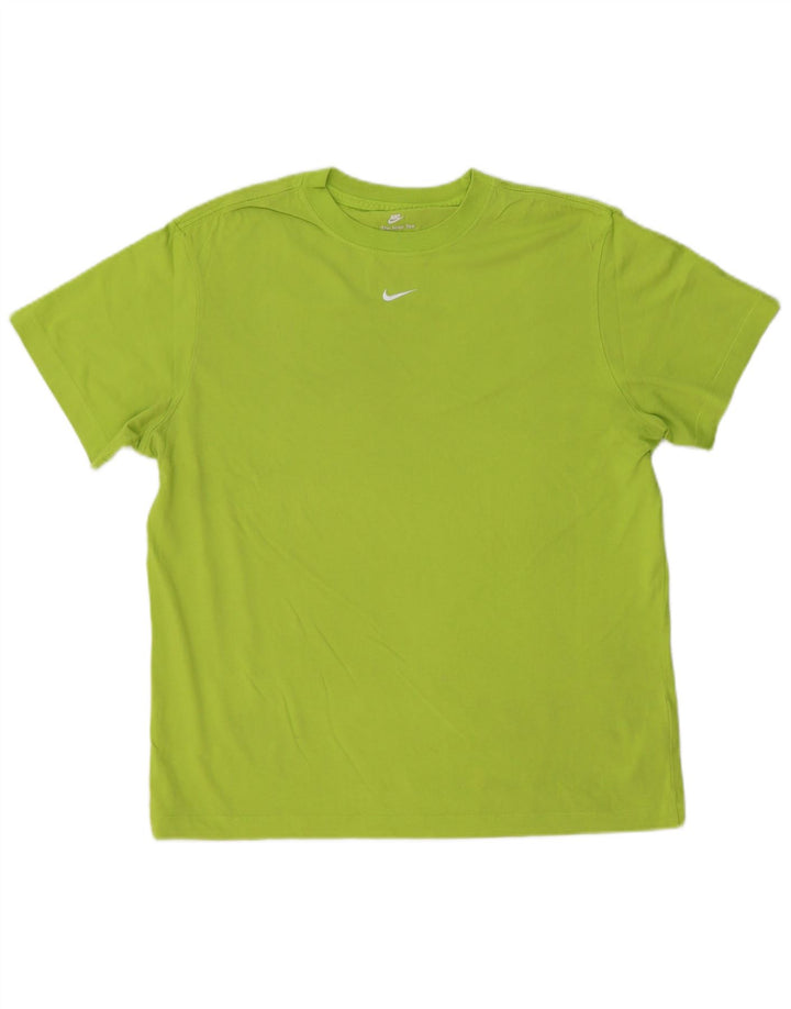 NIKE T-shirt ampia da uomo, piccola, in cotone verde