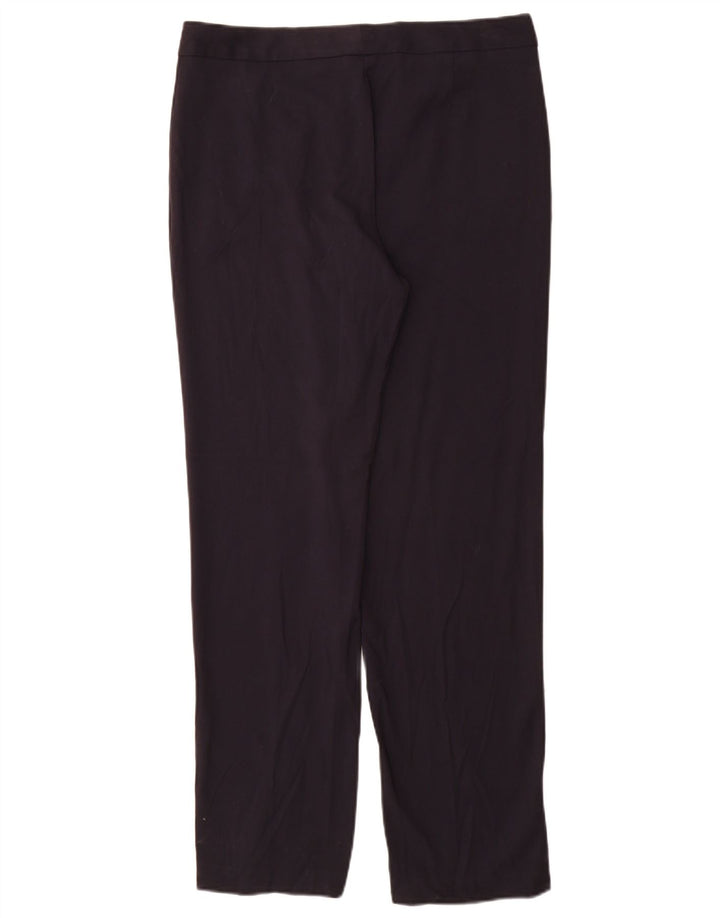 Pantaloni da abito da donna Marks & Spencer UK 12 Medium W32 L31 Blu Navy