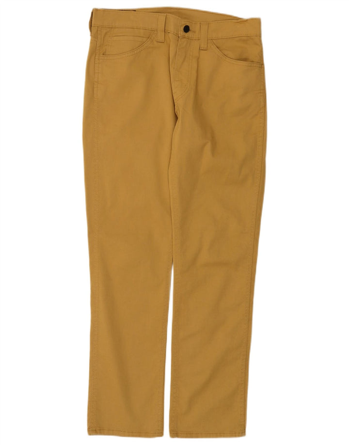 Levi's Uomo 511 Pantaloni Casual Slim W32 L30 Cotone Giallo