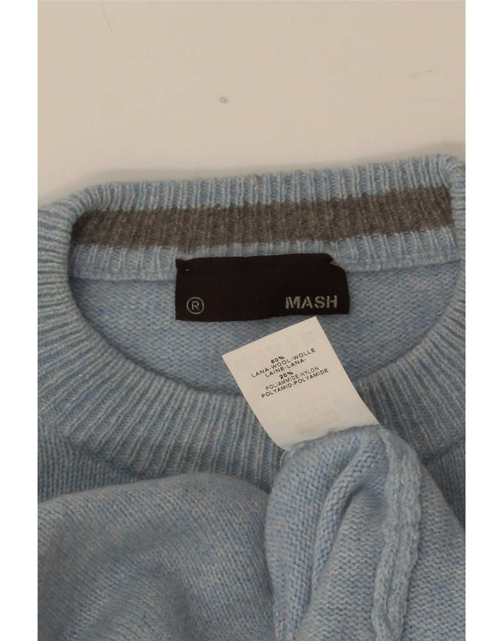 Maglione maglione girocollo da uomo Mash 2XL lana blu