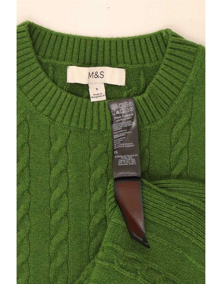 Canotta da donna Marks & Spencer UK 10 piccola verde poliestere
