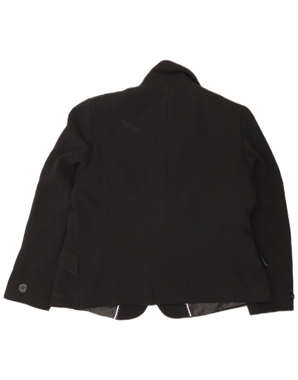 Giacca blazer a 1 bottone da donna Marks & Spencer UK 18 XL nera