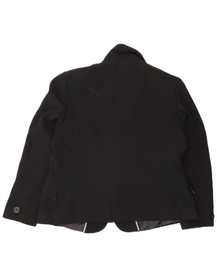Giacca blazer a 1 bottone da donna Marks & Spencer UK 18 XL nera