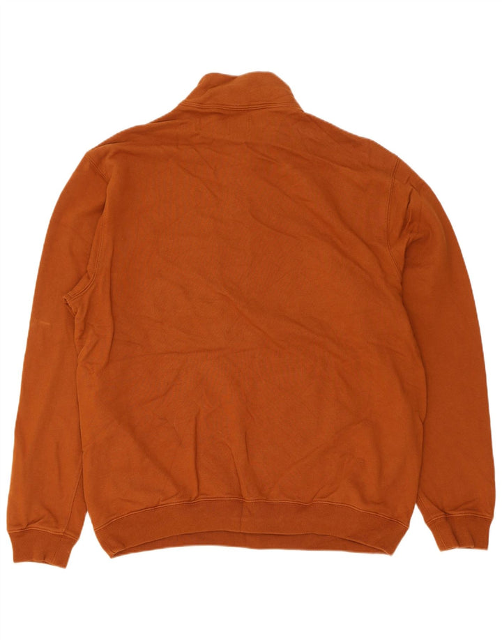 Gap Felpa da uomo con zip sul collo, maglione, cotone marrone medio