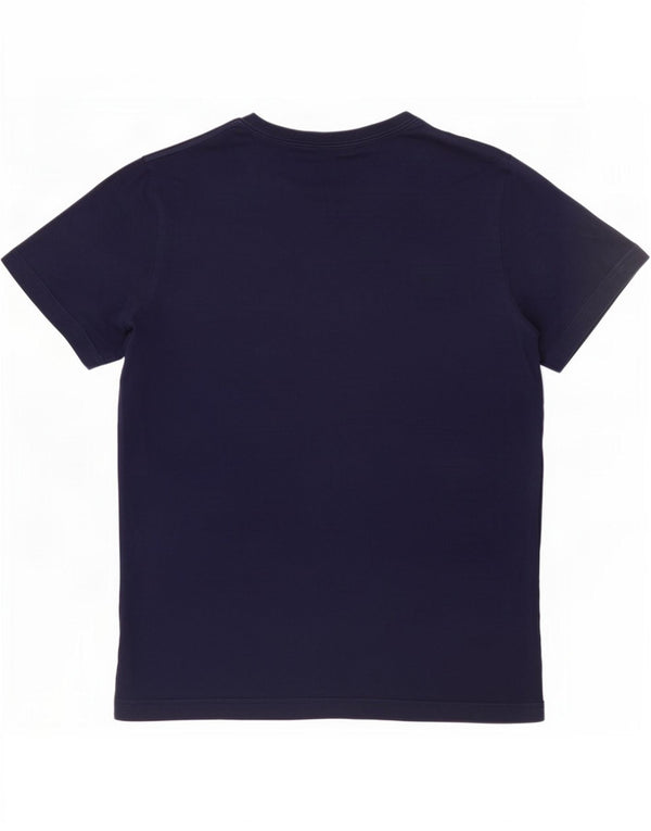 T-shirt grafica da uomo Puma Top in cotone blu navy medio