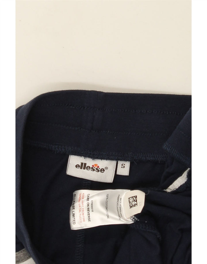 Ellesse Pantaloncini sportivi grafici da uomo piccoli in cotone blu navy