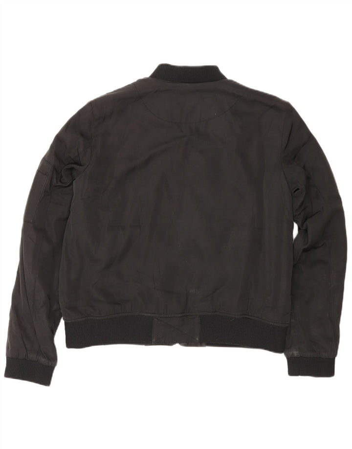 Giubbotto bomber Sherpa da donna Zara UK 14 poliestere nero medio