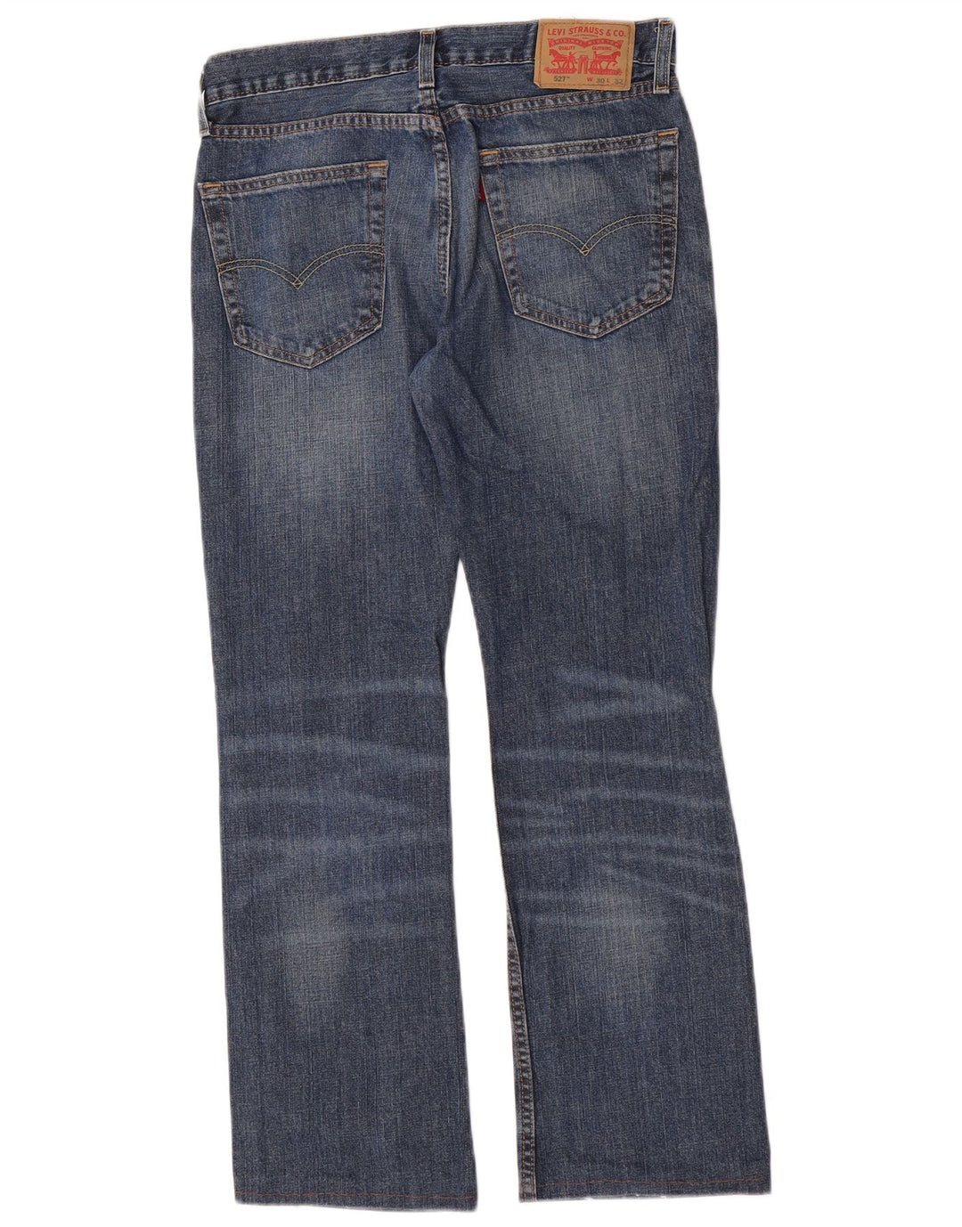 Levi's Uomo 527 Jeans Bootcut W30 L29 Cotone Blu