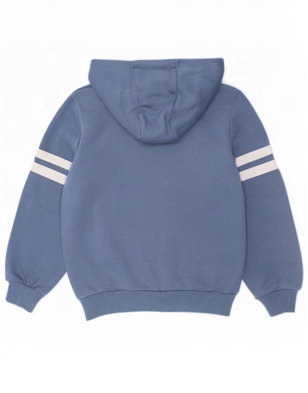 Felpa con cappuccio grafica per ragazzi Ellesse 6-7 anni in cotone color block blu