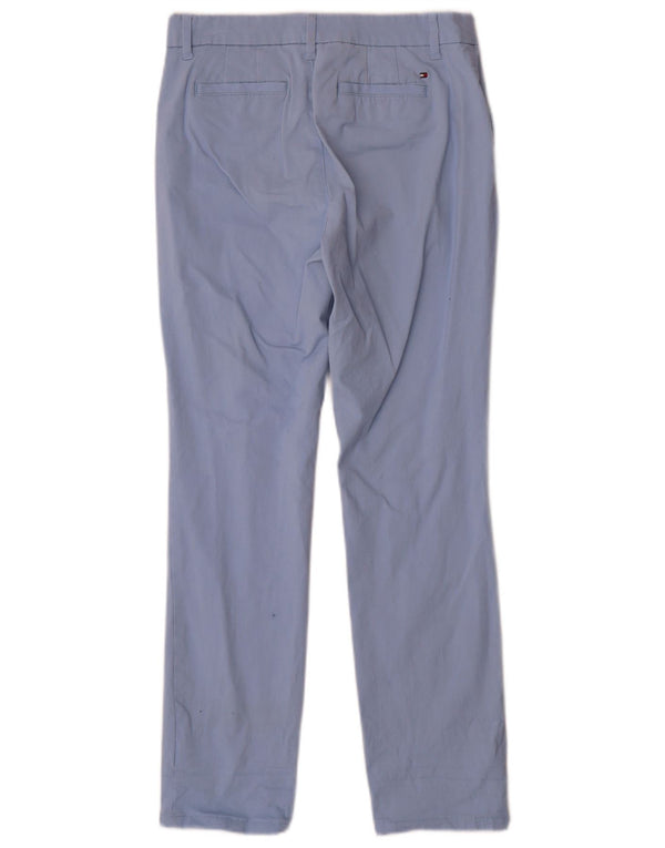 Pantaloni chino slim da donna Tommy Hilfiger US 4 Small W28 L28 cotone blu