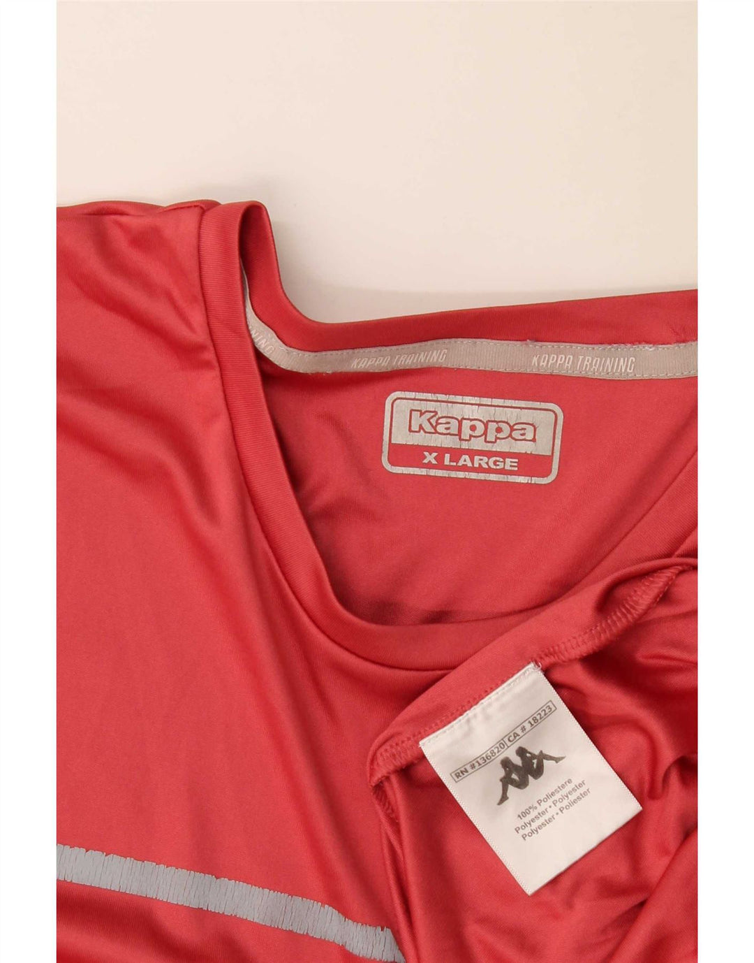 T-shirt da uomo Kappa Top XL rossa in poliestere