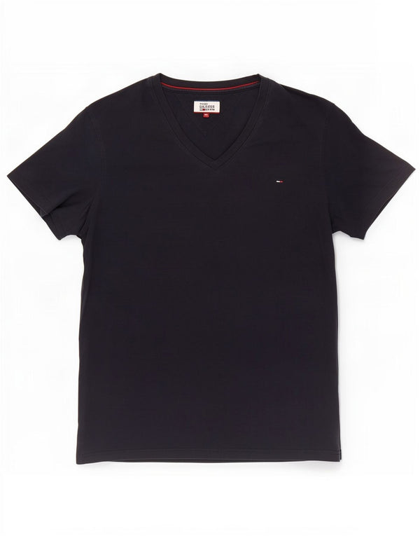 T-shirt da uomo Tommy Hilfiger Top 2XL cotone blu navy