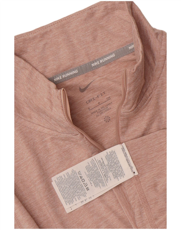 Top della tuta pullover da donna Nike Dri Fit UK 10 Small Pink Flecked