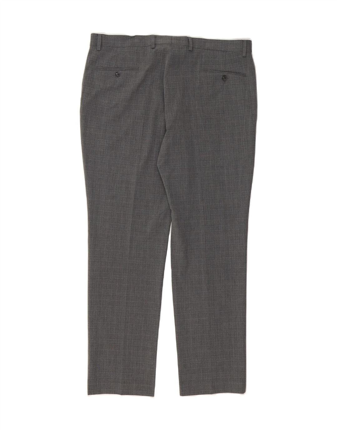 TOMMY HILFIGER Mens Slim Suit Trousers W38 L32 Grey Check Polyester Vintage Tommy Hilfiger and Second-Hand Tommy Hilfiger from Messina Hembry 