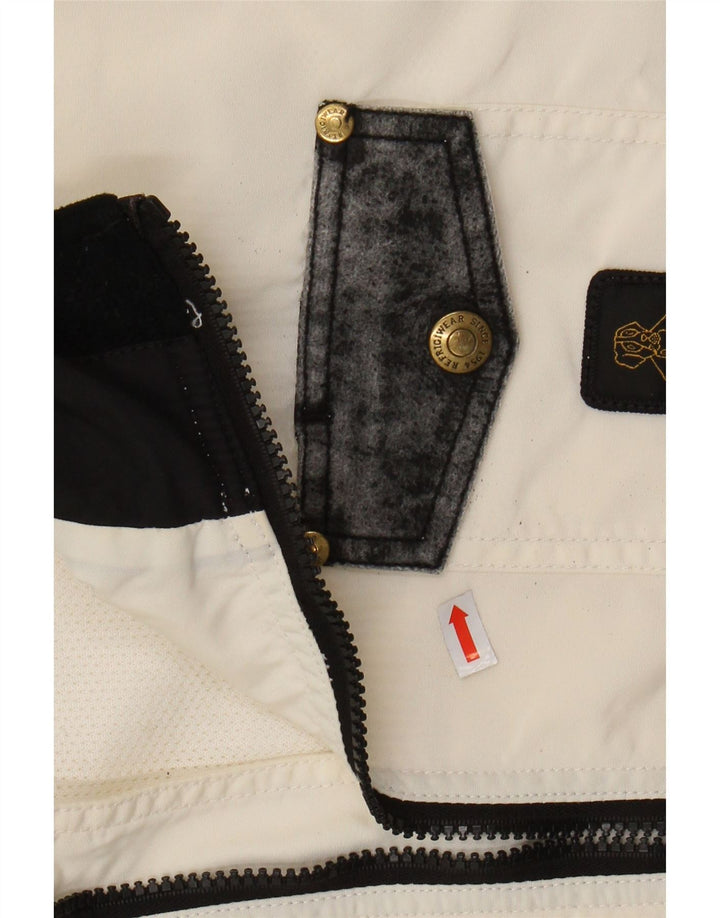 REFRIGIWEAR Giubbotto bomber Coolmax da donna UK 14 nylon bianco medio