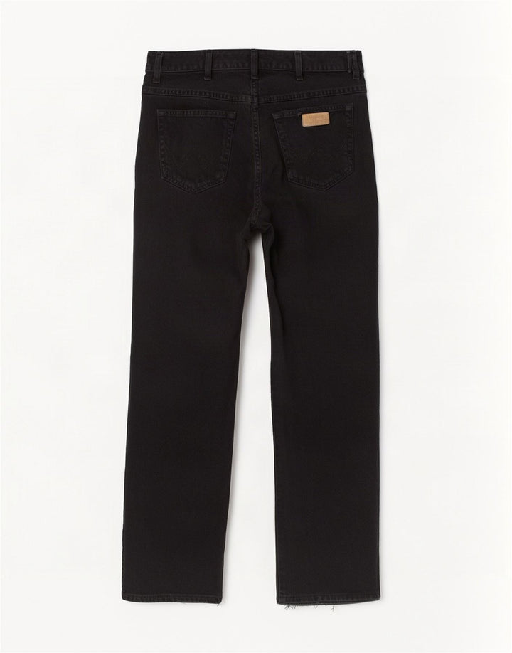Jeans dritti da uomo Wrangler Texas W36 L32 cotone nero