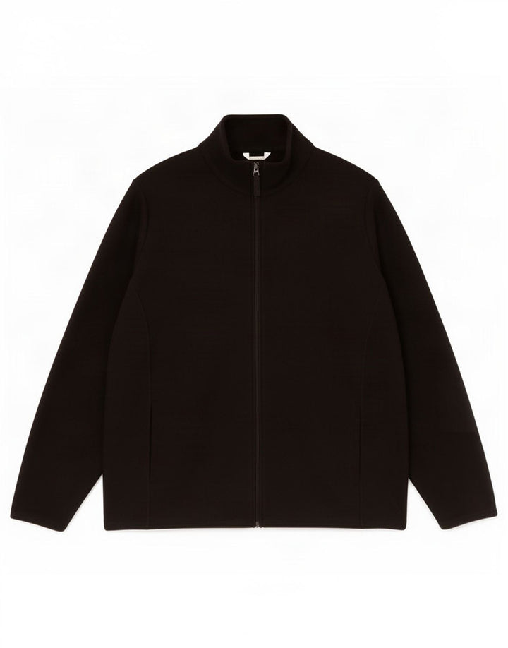Giacca in pile oversize da donna Marks & Spencer UK 24 4XL Poliestere nero