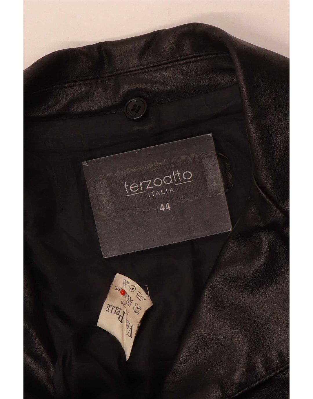 Giubbotto Pelle Donna Terzoatto IT 44 Medio Nero