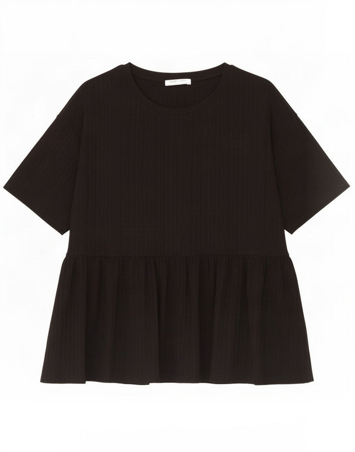 Top Zara Trafaluc da donna, camicetta UK 16 grande, nero