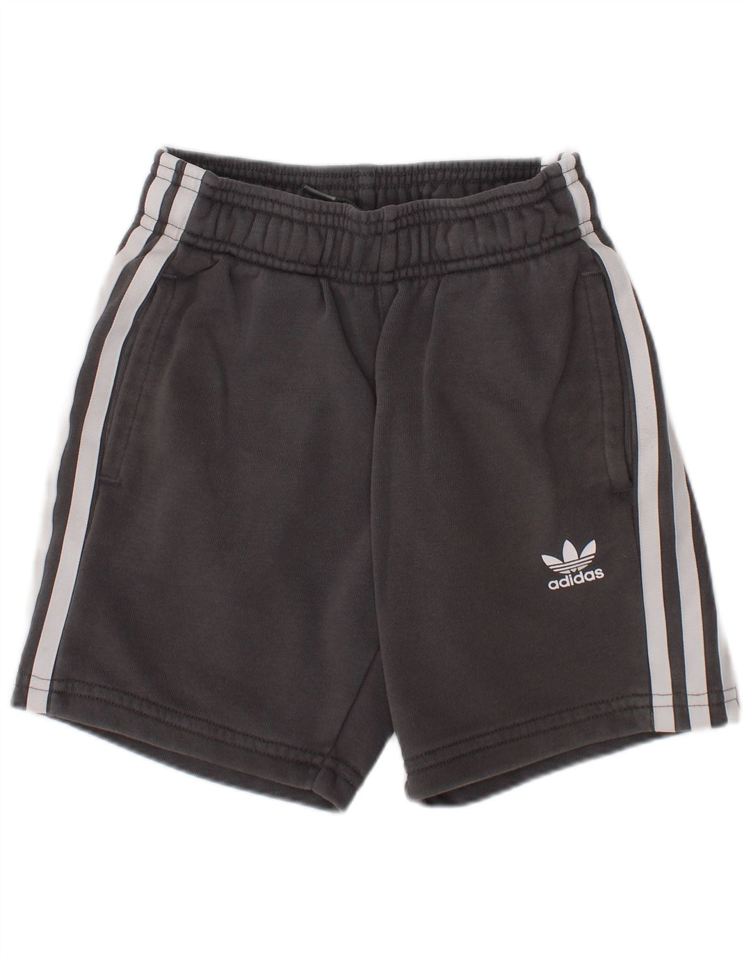 Pantaloncini sportivi Adidas da ragazzo 5-6 anni in cotone grigio sportivo