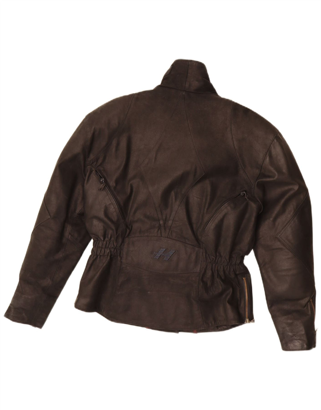 Held Giacca da motociclista in pelle da donna UK 12 Pelle nera media