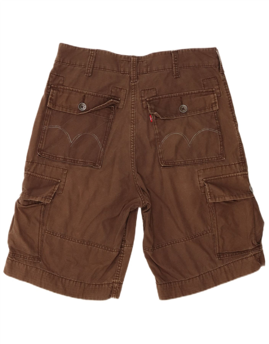 Pantaloncini cargo da uomo Levi's W32 in cotone marrone medio