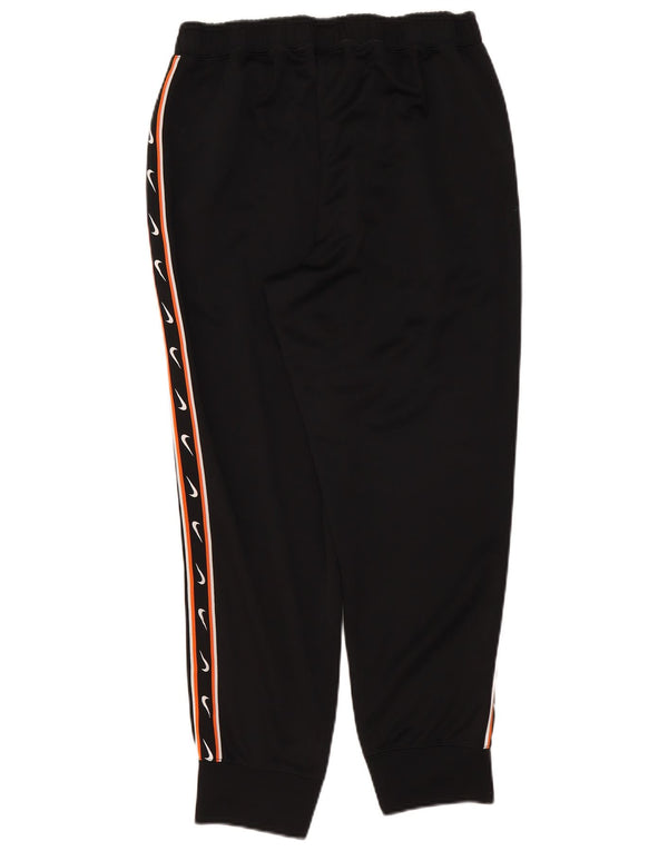 Pantaloni da tuta con grafica Nike da donna, pantaloni da jogging, UK 16, grande, poliestere nero