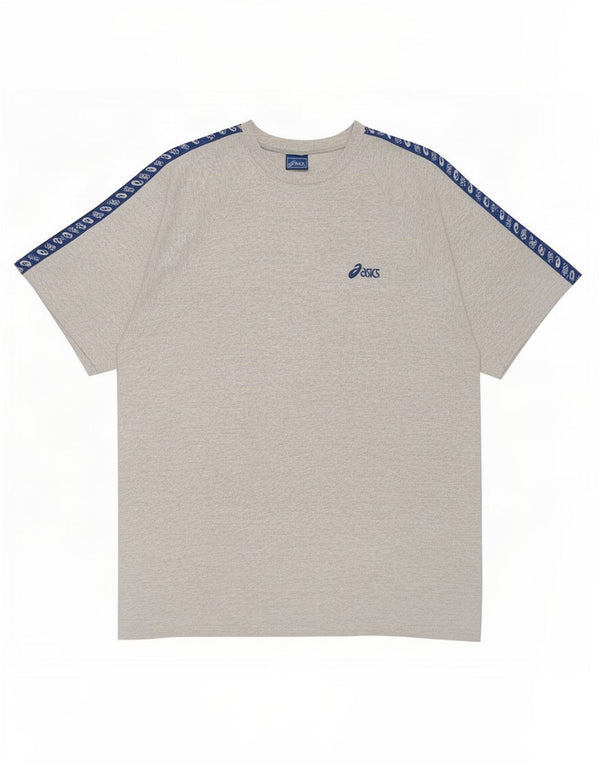 Maglietta grafica da uomo Asics Top 2XL Grigia