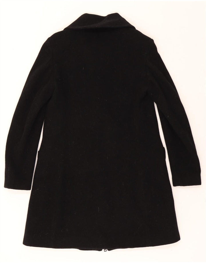 MOSCHINO Womens Overcoat IT 38 XS Black Wool Vintage Moschino and Second-Hand Moschino from Messina Hembry 