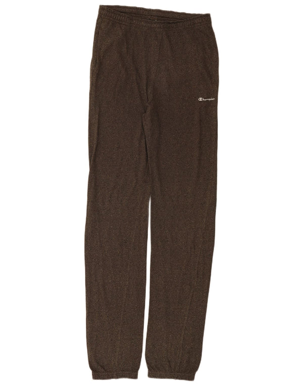 Pantaloni da tuta da donna Champion Joggers UK 14 Large Marrone screziato di cotone
