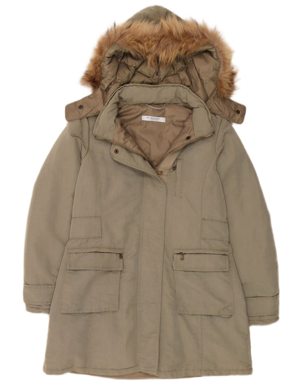 Cappotto imbottito oversize con cappuccio da donna Marella UK 8 Small Khaki Poliammide