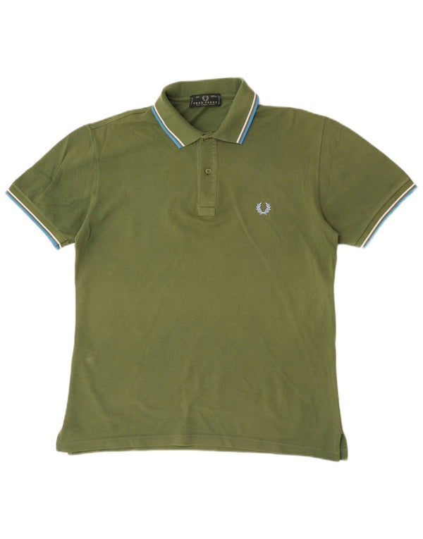Polo Uomo FRED PERRY Cotone Verde Medio