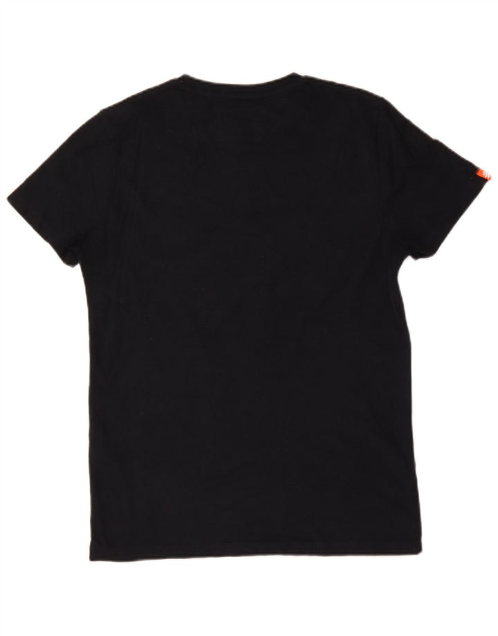 T-shirt da uomo Superdry Top in cotone blu navy medio