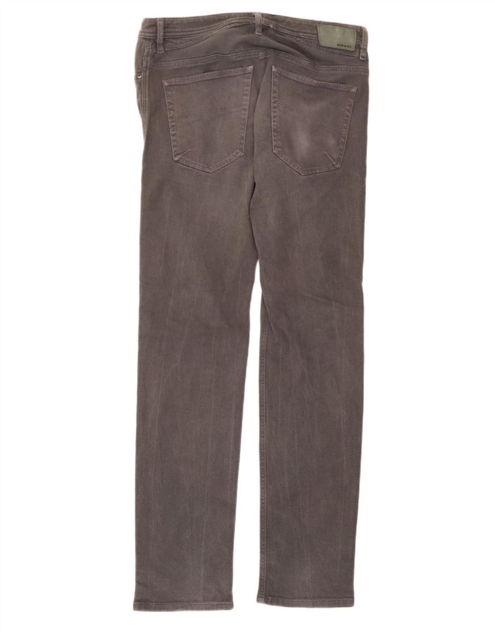 Jeans slim da uomo Diesel W36 L34 cotone grigio