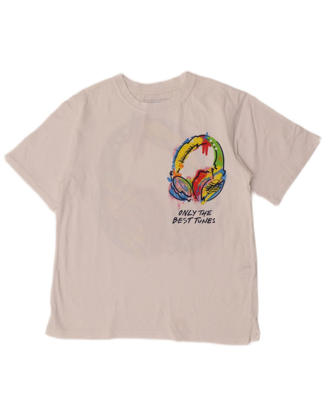 T-shirt grafica Zara per ragazzi 11-12 anni in cotone bianco