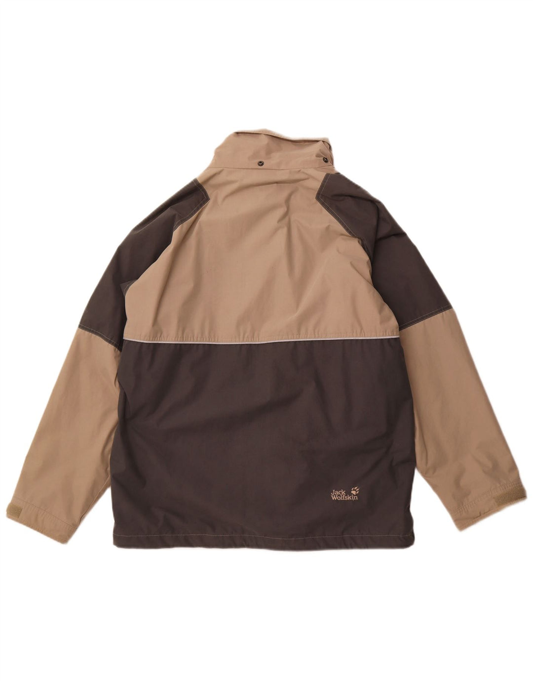 Giacca antipioggia da uomo Jack Wolfskin UK 42 XL Poliestere color block beige