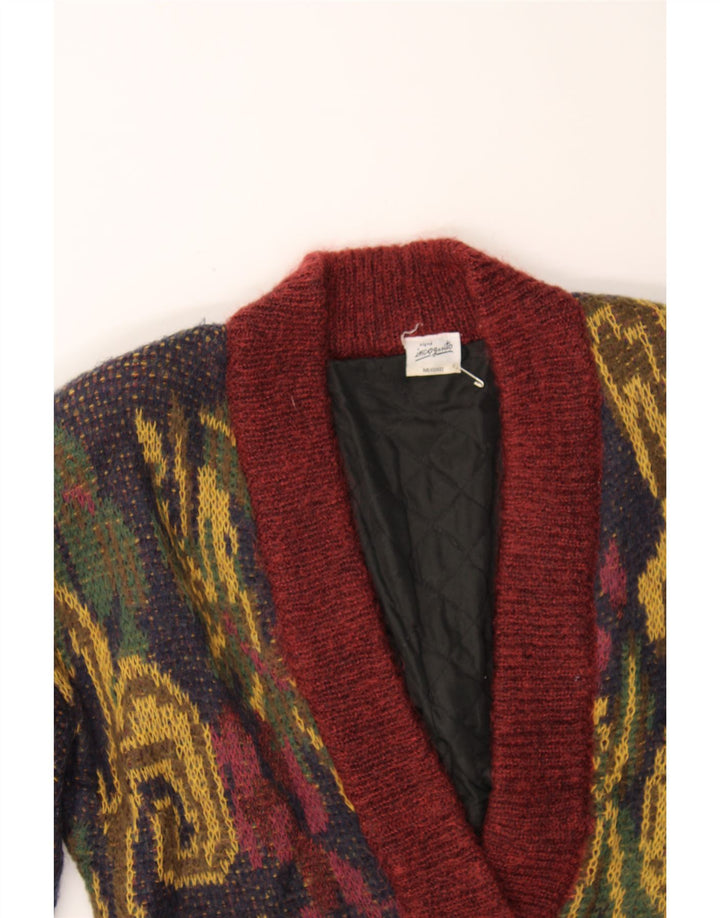 INCOGNITO Maglia Cardigan Donna IT 40/42 Colorblock Bordeaux Medio