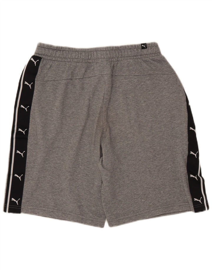 Pantaloncini sportivi grafici PUMA da uomo grigio medio color block