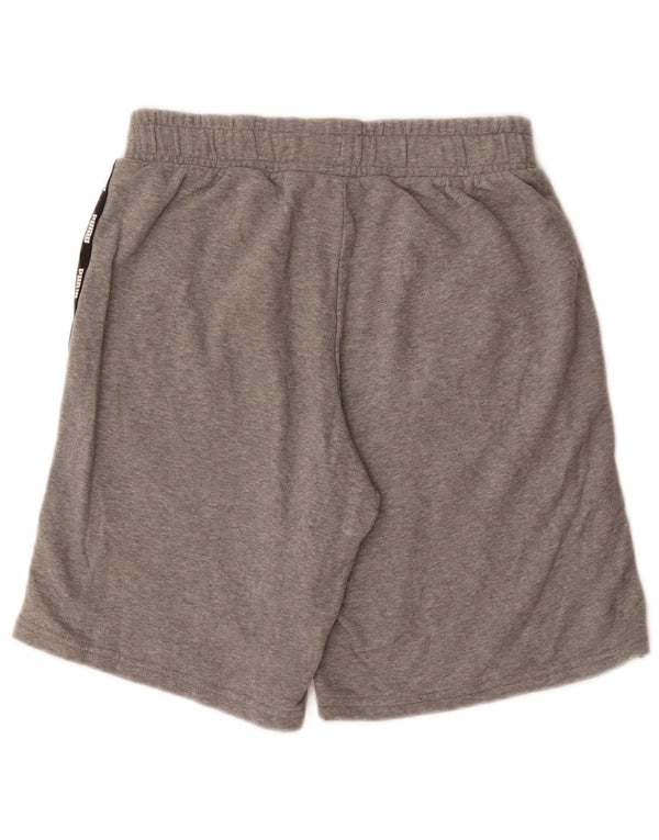 Pantaloncini sportivi con grafica PUMA da uomo piccoli in cotone grigio