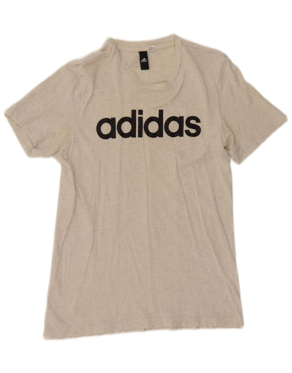 Maglietta grafica da donna Adidas Top UK 12 Grigio medio