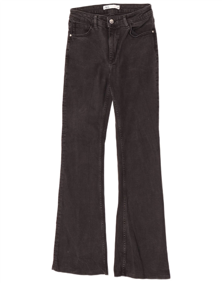 Jeans svasati da donna Zara EU 38 piccoli W28 L32 neri
