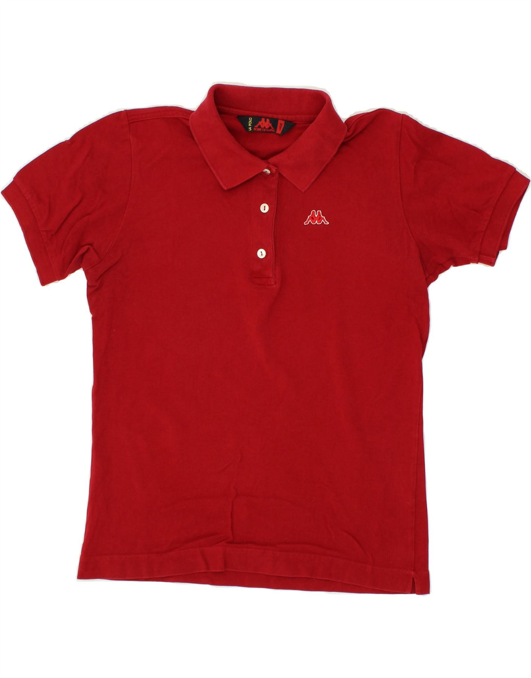 KAPPA Boys Polo Shirt 13-14 Years Large Red Cotton Vintage Kappa and Second-Hand Kappa from Messina Hembry 