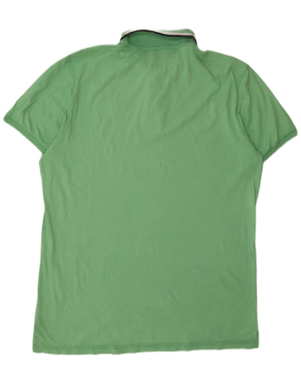 Napapijri Mens Geographic Polo Shirt 3XL Green Cotton