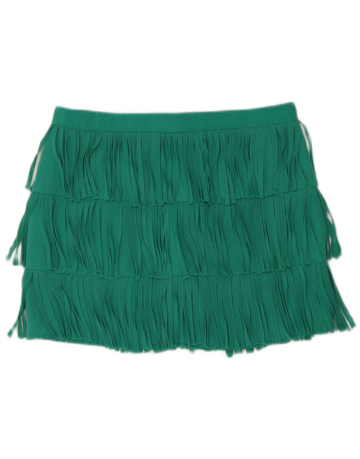 Minigonna da donna Zara media W28 verde poliestere