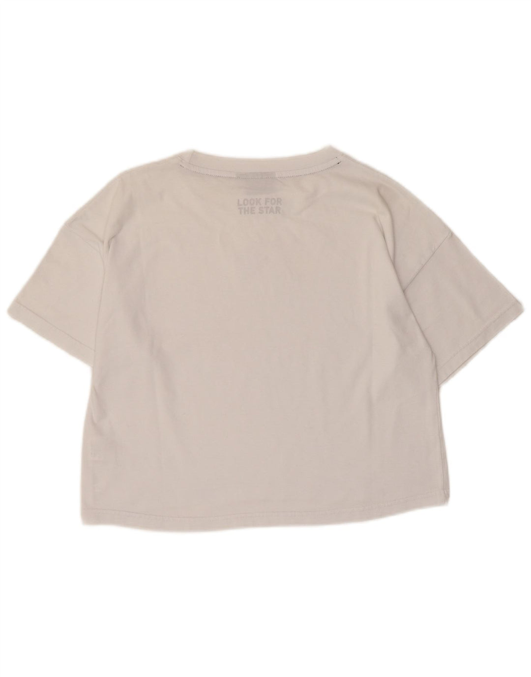 T-shirt grafica da donna Starter Top UK 14 cotone bianco medio