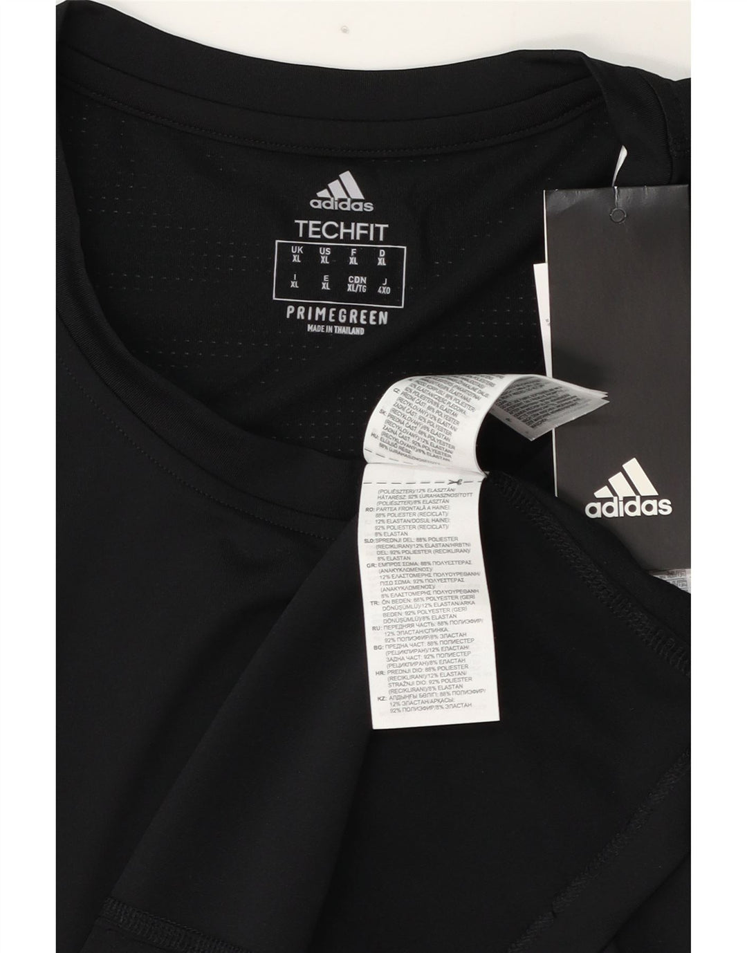 Maglietta Adidas da uomo Top Large in poliestere nero